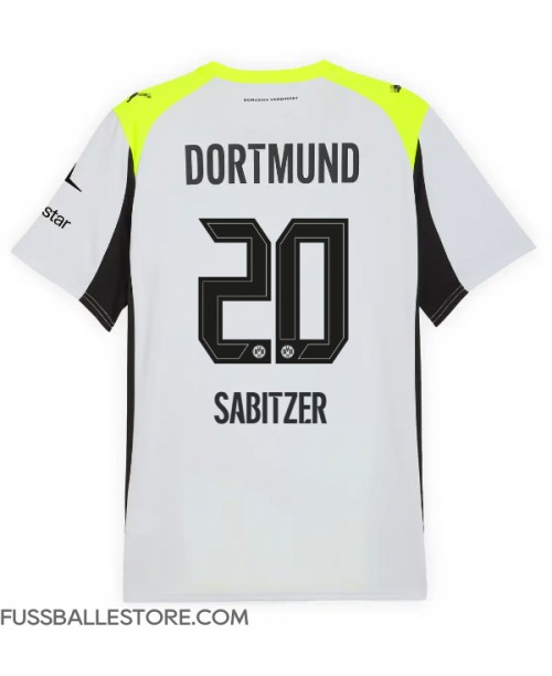 Günstige Borussia Dortmund Marcel Sabitzer #20 Auswärtstrikot 2025-26 Kurzarm Günstige Borussia Dortmund Marcel Sabitzer #20 Auswärtstrikot 2025-26 Kurzarm